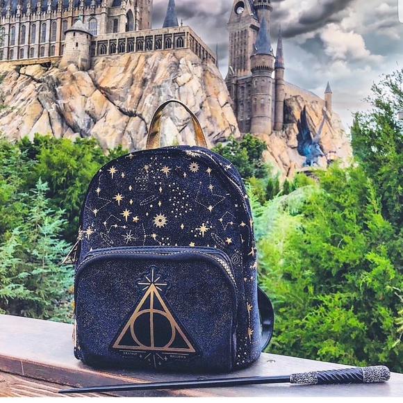 Warner Bros. Handbags - Harry Potter Velvet Deathly Hallows Backbag